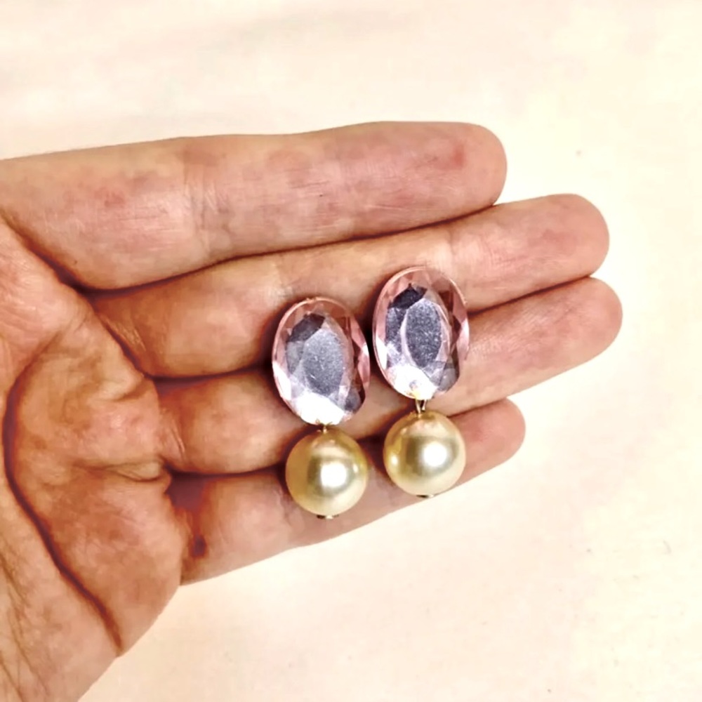 Retro Pearl Gem‎ Earrings